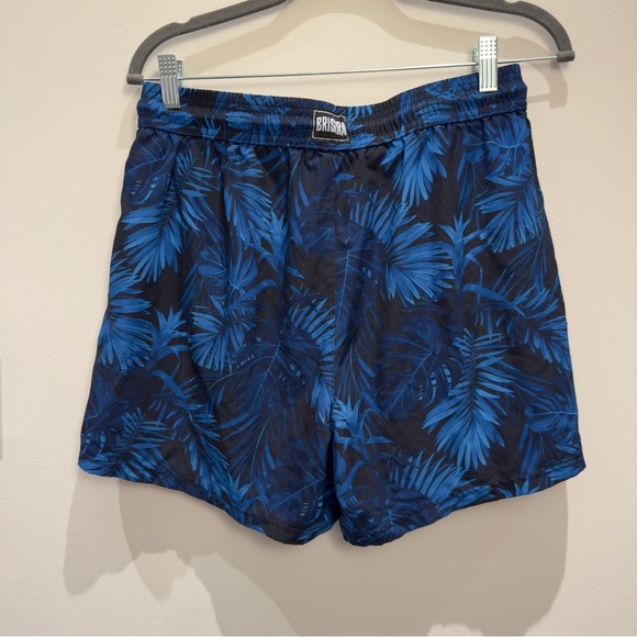 BRISIRA Tropical Blue and Black Trunks Size 34 - Picture 2 of 7